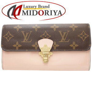 Louis Vuitton Portefeuille Wallet Cherrywood Long Vernis Rose Pink Ballerine